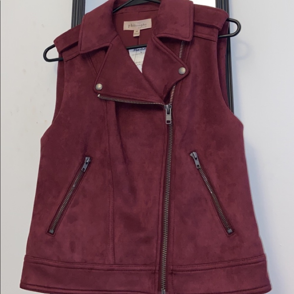 Philosophy maroon vest